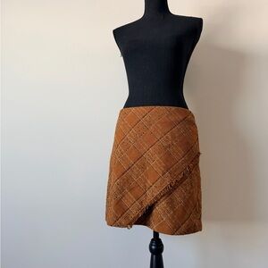 Free People Asymmetrical Tan Skirt